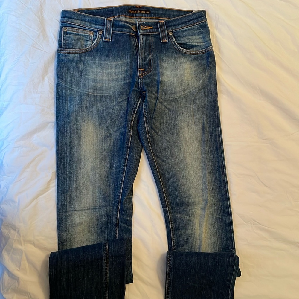 Nudie Faded Blue Denim